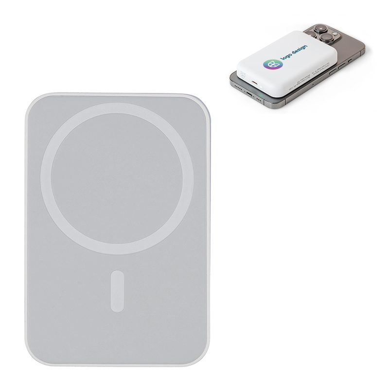 Batterie externe sans fil en ABS recyclé